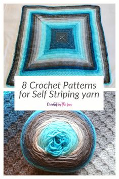 crochet patterns for self - striping yarn