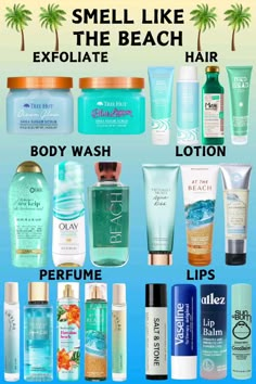 Smell Like The Beach All Day!🌊🌴 All Items Are Linked Below For You, Click To Shop!✨️ Thank you For Viewing My Pin, Follow For More🤍  Beach, Island, Ocean Fragrances, Fresh Sea Salt Lotion, Hawaiian Body Spray, Tree Hut, Bath & Body Works, OGX, EOS, Victoria's Secret, Bed Head, Pacifica, Sun Bum, Salt & Stone, Olay, A La Maison, Body Butter, Body Scrub, Body Wash, Body Lotion, Body Cream, Perfume, Sugar Scrub, Shave Gel, Lip Gloss, Lip Mask *Affiliate Links Smell Like The Beach, Secret Bed, Beach Perfume, Cream Perfume, Beach Scent, Salt Stone, Sephora Skin Care, Earthy Fragrance, Bath And Body Works Perfume