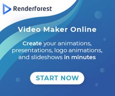 the video maker online banner is shown