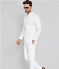 "WELCOME TO my shop traditionalshopindia material l :100%   Cotton Color : white Length : 32 inch Shirt Chest is measurement for shirt (not body) As per standard, for best loose fitting 6 inches gap should be there between actual chest size and shirt chest size Size chart is below Men's Sizes Actual Body Chest - Ready Shirt Chest i Add 6\" Inches Lose Fitting Fabric Armhole To Armhole. XS - 30\" Inches 36\" Inches S - 34\" Inches 40\" Inches M - 36\" Inche 42\" Inches L - 40\" Inches 46\" Inches XL - 44\" Inches 50\" Inches 2XL - 48\" Inches 54\" Inches 3XL - 52\" Inches 58\" Inches 4XL - 56\" Inches 62\" Inches 5XL - 60\" Inches 66\" Inches 6XL - 64\" Inches 70\" Inches 7XL - 68\" Inches 74\" Inches Please Share Your Contact Number For Delivery Length 32-34 inch Approx Payment :- We accep Traditional Man, Kurta Short, Pathani For Men, Short Kurta For Men, White Outfit For Men, Mens Shirt Pattern, Kurta Pajama Men, Art Plan, Kurta Men