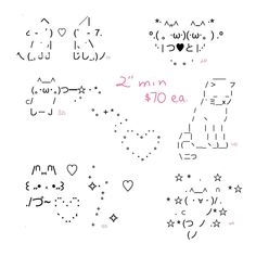 some writing and numbers on a white paper with pink marker marks in the shape of hearts