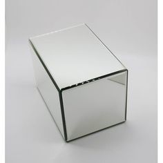 a white box sitting on top of a table