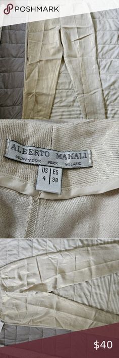 Alberto Makali Women's Dress pants. Beige/Gold. Size 4 Women's Dress Pants, Womens Dress Pants, Dress Pants, Women's Dress, Womens Dresses, Pants