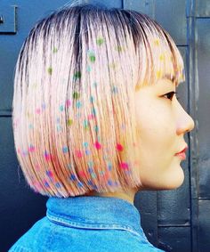 New Hair Color Trends, Hair Stenciling, Gold Hair Colors, Hair Color Rose Gold, Rainbow Hair Color, Hot Hair Colors, Hair Tattoos, New Hair Colors