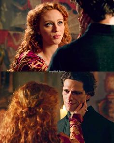 the doctor who is talking to his lady in front of him, and he has red hair