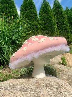 Pink Blush Mushroom Hat 3D Spots Paper Mache-amanita Forest - Etsy Galaxy Mushroom Hat, Diy Mushroom Witch Hat, Pink Mushroom Fairy, Mushroom Person Cosplay, Enchanted Forest Cosplay, Paper Mache Mushroom Hat, Pink Mushroom Costume, Pink Mushroom Hat, Mushroom Fairy Cosplay