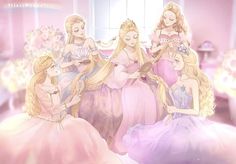 Princesas Disney Anime, 12 Dancing Princesses, Princess And The Pauper, Klub Winx, Barbie Cartoon, Barbie Images, Barbie Princess, Disney Princess Art