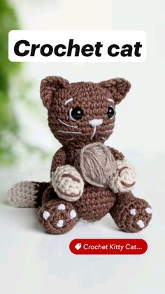 This crochet cat pattern will help you make a cute amigurumi animal with your own hands. This pattern includes many pictures, detailed explanations and links to VIDEO tutorials.