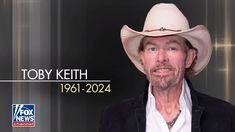 a man wearing a cowboy hat with the words, today keith on his face