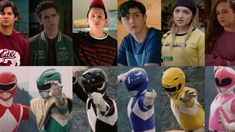 the power rangers are all wearing different costumes