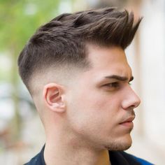 haircuts fade haircut tunsori barbati tipuri frisyr barber javi quiff hairmanz menshairstyletrends spike typer frisyrer korta spiky thebarber New Men Hairstyles, Boy Hairstyle, Haircuts For Balding Men, Barber Style, Short Fade Haircut, Pompadour Fade, Wavy Hairstyles Medium