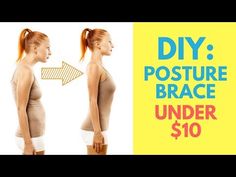 How To Fix Your Posture: DIY Posture Brace For Under 10 Dollars - YouTube Spine Exercises, Posture Correction Brace, Posture Correction Exercises, Posture Collar, Posture Brace, Fix Your Posture, Posture Exercises, 10 Dollars, Posture Corrector