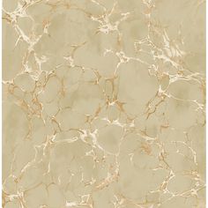 a beige marble wallpaper with gold veining on the top and bottom, as well as an abstract design