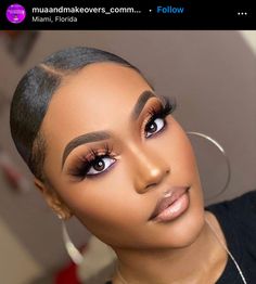 Glam Makeup Black Women, Black Bridal Makeup, Makeup Black Women, Glam Makeup Look, Soft Glam