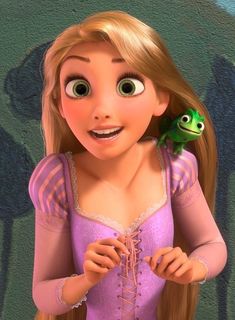 the princess and the frog from disney's tangled tale