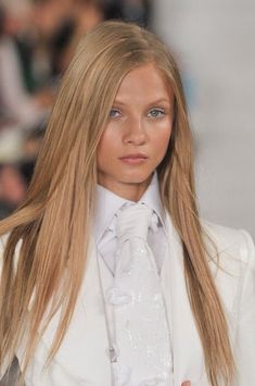 Nordic Blonde Hair, Blonde 2024, Nordic Blonde, Anna Selezneva, Baby Blonde, Natural Blonde, Fashion Week Spring 2014, New York Spring, Blonde Hair Looks