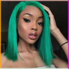 Oh my gosh, this is the best hair hack EVER!  Thank you to @quintymijam for sharing!! Short Lace Front, Short Lace Front Wigs, Short Straight Bob, Bob Lace Front Wigs, Bohemian Hairstyles, Straight Bob, Straight Lace Front Wigs, Natural Hair Tips, Fancy Hairstyles