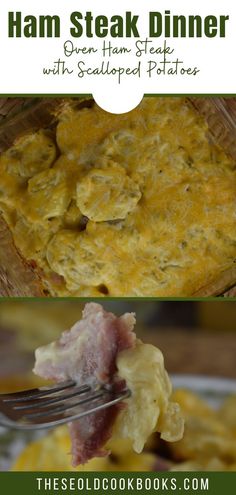 ham steak dinner with scrambled potatoes is an easy and delicious meal for the whole family