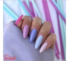 Easter Nail Designs French Tips Pastel Colors, Pastel Purple Easter Nails, Easter Nails Colors, Easter Purple Nails, Easter Nails By Skin Tone Range, Easter Nails Coffin, Easter Pastel Nails, Easter Nail Ideas Spring, Pastel Easter Nails