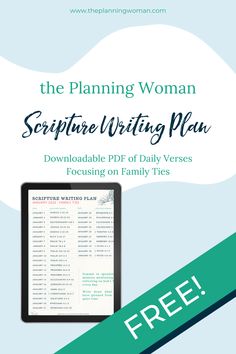 the planning woman scripture writing plan with free printables for all types of documents