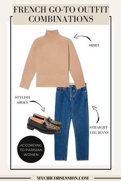 13 Go-To Parisian Outfits (As Told to Me by French Women) - MY CHIC OBSESSION French Capsule Wardrobe, Chic Fall Outfits, Style Makeover