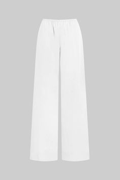 As seen on Kendall Jenner, our bestselling Yoko Pocket Pant is cut from our crisp Yoko Cotton. This wear-anywhere pant features a comfortable elasticized waistband, side seam pockets, the perfect relaxed fit. Versatile Wide Leg Trousers With Pull-on Style, Versatile Wide Leg Sweatpants For Work, Versatile Wide-leg Sweatpants For Work, Cotton Wide-leg Pants With Elastic Side Panels, Wide Leg Bottoms With Elastic Side Panels For Work, High-waisted Pants With Elastic Side Panels, White Wide-leg Pull-on Pants, White Pull-on Style Wide-leg Pants, White Pull-on Wide-leg Pants