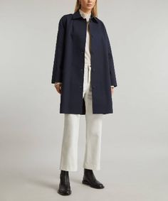 collared coat white pants boots Hong Kong Express, Pants Boots, Copy Editor, For Seasons, Coat White, Collared Coat, Designer Jeans, White Pants, Straight Cut