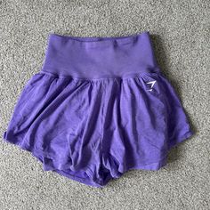 Purple Gymshark Shorts, Never Worn Before Purple Stretch Athletic Shorts For Summer, Purple Short-length Activewear For Summer, Purple Short Length Summer Activewear, Purple Short-length Summer Activewear, Purple High Waist Summer Activewear, Purple Athleisure Bottoms For Summer, Summer Athleisure Purple Bottoms, Summer Purple Athleisure Bottoms, Purple Gym Bottoms With Built-in Shorts