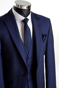 Percy Navy Blue Groom, 3 Piece Suit Wedding, Navy Blue Suit, Groomsmen Suits, Tuxedo Wedding, Wedding Suit, Men’s Suits