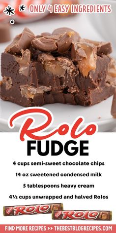 chocolate fudge is the only easy dessert recipe you'll ever need