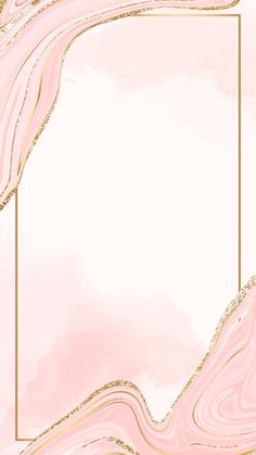 an abstract pink and gold background with a golden rectangle frame on the top right corner