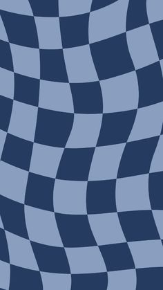 a blue and white checkerboard pattern that looks like it is going through the air