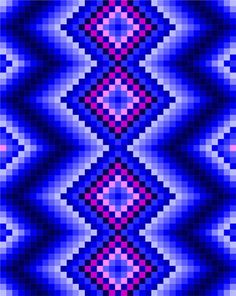 an abstract blue and pink pattern