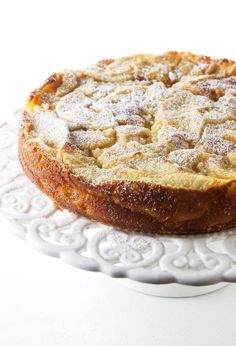 a cake sitting on top of a white plate