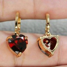 ad eBay - Heart Cut Simulated Red Garnet Heart Drop Dangle Earring 14K Yellow Gold Plated - Buy Now, click the link (eBay) Valentine's Day Fine Jewelry Heart Dangle Earrings, Red Gold-plated Pierced Jewelry, Elegant Red Heart-shaped Earrings, Red Heart Pendant Earrings For Anniversary, Red Heart Cut Elegant Earrings, Elegant Red Heart Cut Earrings, 14k Gold Heart Cut Red Jewelry, Red 14k Gold Heart Cut Jewelry, Valentine's Day Formal Heart Dangle Earrings