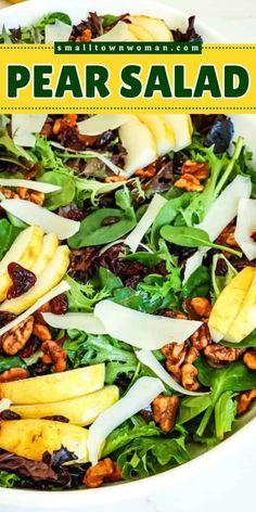 Pear Walnut Salad, Homemade Balsamic Dressing, Pear Salad Recipes, Homemade Balsamic Vinaigrette, Recipe For Dinner, Favorite Salad, Cranberry Cheese, Salad Dishes