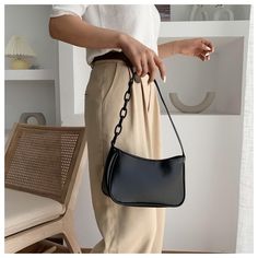 Feature: Pure color,elegant,zipper. PU leather,soft,durable. Specification: Main material: PU Size: 235*130*70mm/9.25*5.12*2.75in Color: Black, White, Yellow, Purple Straps: Single Usage: Shoulder bag, Handbag Pattern: Solid color Applicable: Women Occasions: Casual, Daily, Shopping, Travel Note: 1. Due to the different monitor and light effect, the actual color of the item might be slightly different from the color showed on the pictures. Thank you! 2. Please allow 1-3cm measuring deviation due Y2k Handbag, Baguette Bags, Retro Shoulder Bag, Chain Handbag, Bag Women Fashion, Handbag Pattern, Teddy Bear Pattern, Mini Handbags, Bags Fashion