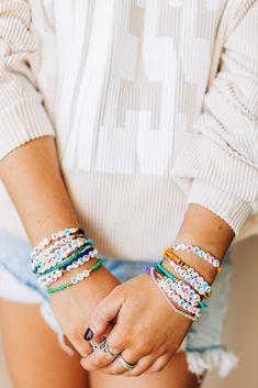 Unleash your inner Swiftie with our Surprise TS Friendship Bracelet! Receive a mystery pick from a collection of assorted Taylor Swift-inspired elastic bracelets in a variety of fun colors. Stack multiple or trade with friends for the ultimate squad goals. (All the cool kids are doing it). Multicolor Casual Bracelets For Best Friend Gift, Casual Multicolor Bracelets For Best Friend Gift, Casual Multicolor Jewelry For Best Friend Gift, Adjustable Letter Beads Friendship Bracelets, Casual Letter Beads Bracelet Gift, Casual White Beaded Bracelets As Best Friend Gift, Casual Letter Beads Bracelet, Casual White Beaded Bracelet For Best Friend, Novelty Adjustable White Friendship Bracelet