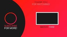 an image of a red and black background with the words, thank you for watching