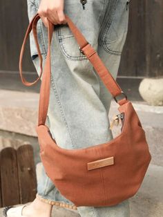 Overview: (1)Eco-Friendly Canvas Fit &Sizing: Non-Stretchable #CrescentBag #canvas #orange #summer Casual Canvas Shoulder Bag With Zipper, Casual Canvas Shoulder Bag With Zipper Pocket, Casual Crossbody Bag With Zipper Pocket, Casual Rectangular Hobo Bag With Zipper Pocket, Casual Handheld Shoulder Bag With Zipper Pocket, Casual Shoulder Bag With Zipper Pocket, Casual Bags With Zipper Pocket For Everyday Use, Trendy Hobo Bag With Pockets For Everyday Use, Casual Shoulder Bag With Zipper Pocket For On-the-go