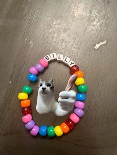 Funny Pony Bead Bracelets, Candi Bracelet Idea, Kandi Bracelets Anime, Small Kandi Ideas, Kandi Ideas Bracelets, Word Bracelet Beads Ideas, Silly Bracelets, Funny Kandi Bracelets, Kandi Ideas Words