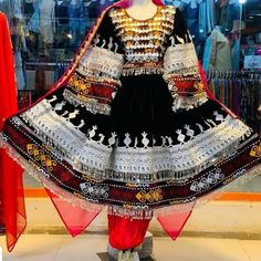 Afghan kuchi traditional dress is made of good quality long lasting fabric with beautiful embriodary Traditionally such Afghanistan new design frocks are used as bridal dress. Most of girls also like and recommend such dresses for wedding, Nikkah and Mehndi night events. The dress measurements are kept average. If you need this frock in exact measurements you need, then please send us measurements which best fit on your body Afghanistan Dress, Wedding Nikkah, Afghani Dresses, Afghani Dress, Afghani Clothes, Mehndi Night, Afghan Girl, Afghan Clothes, Afghan Dresses