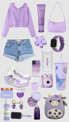 Mochila Kpop, Purple Outfits, Cute Preppy Outfits, Easy Trendy Outfits