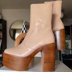 Jeffrey Campbell Women's Mexique High Heel Platform Booties Size 10 New Never Worn Fits Like A 9 Platform Heels Boots, High Heel Platform, Big Girl Fashion, Heels Boots, Jeffrey Campbell Shoes, Big Girl, Jeffrey Campbell, Platform Heels, High Heel