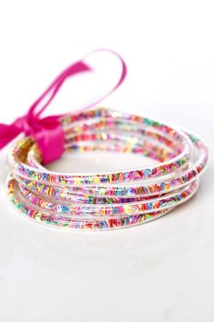 Confetti Glitter Jelly Tube Bracelt Waterproof Set of 5. One Size fits most. Jelly Bracelets, Tube Bracelet, Colorful Confetti, Bracelet Stacks, Bangle Bracelet Set, Event Gifts, Stacked Bangles, Exclusive Gift, Bracelet Stack