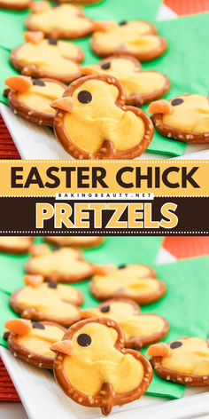 Don't miss adding these best Easter snacks to your delicious Easter desserts! These easy chicken pretzels are simple to make; they only require 4 ingredients and 20 minutes of your time. The cutest and easiest Easter snacks around! Snacks To Make With Kids, Delicious Easter Desserts, Easy Easter Snacks, Yummy Easter Desserts, Easy Dessert Dips, Dessert Dip Recipes, Chicken Easter, Easy Snack Ideas