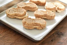 some cookies that are sitting on a pan