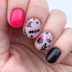 Nails Scary, Fun Halloween Nails, Nails Creative, Nail Shapes Square, Sheer Nails, Image Nails, Cute Halloween Nails, October Nails, Short Square Nails