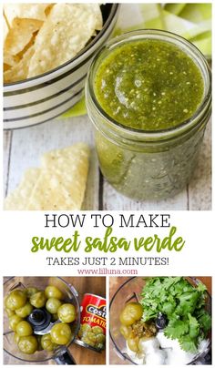 how to make sweet salsa verde takes just 2 minutes and it's so delicious