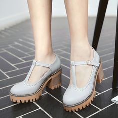 Gender: For Women Style: Fashion,Korean Occasion: Casual,Party/Club,Office/Career,Dress Heel Height: 7.5cm Platform Height: 2.5cm Season: Spring,Summer,Fall/Autumn,Winter Package Contents: 1 x Shoes (Pair) Size Guide: 28 = foot length 18.5-19cm (Foot width=6.5-7cm) 29 = foot length 19-19.5cm (Foot width=7cm) 30 = foot length 19.5-20cm (Foot width=7-7.5cm) 31 = foot length 20-20.5cm (Foot width=7.5cm) 32 = foot length 20.5-21cm (Foot width=7.5-8cm) 33 = foot length 21-21.5cm (Foot width=8cm) 34 = Trendy Round Toe Block Heels For Office, Trendy Block Heels With Round Toe For Office, Trendy Office Block Heels With Round Toe, Casual High Heel Mary Janes With Platform, Casual High Heel Platform Mary Janes, Spring Court Shoes With Wooden Heel And Round Toe, Closed Toe Platform Block Heels For Office, Fall Platform Block Heels With Round Toe, Platform Block Heels With Round Toe For Office